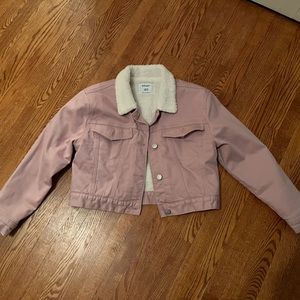 Girls Jean Sherpa jacket